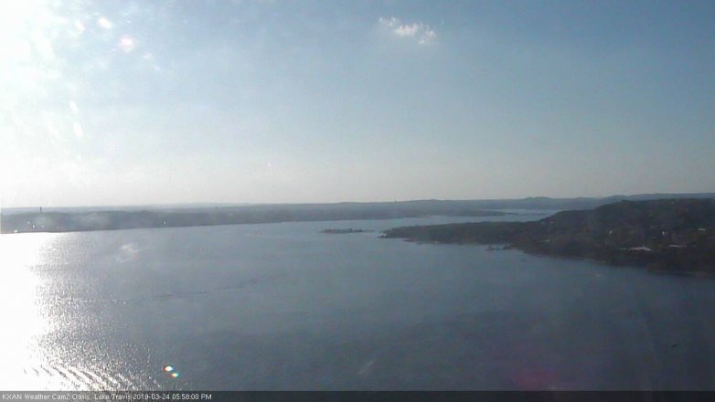 Lake Travis webcam, March 24, 2019 5:00 PM CT