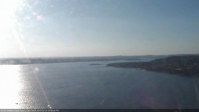 Lake Travis webcam, March 24, 2019 5:10 PM CT