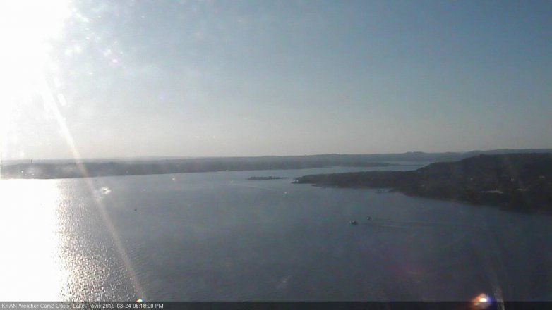Lake Travis webcam, March 24, 2019 5:20 PM CT
