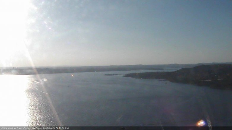 Lake Travis webcam, March 24, 2019 5:25 PM CT