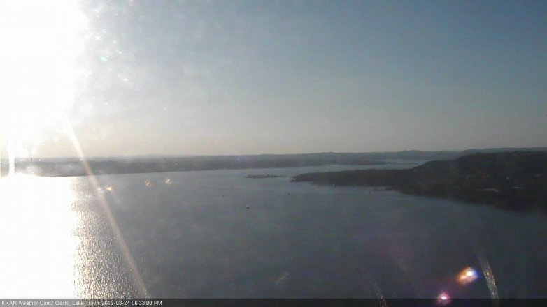 Lake Travis webcam, March 24, 2019 5:35 PM CT