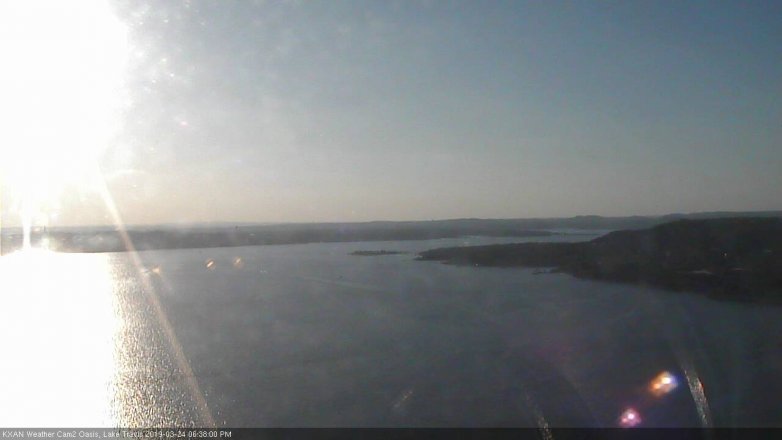 Lake Travis webcam, March 24, 2019 5:40 PM CT