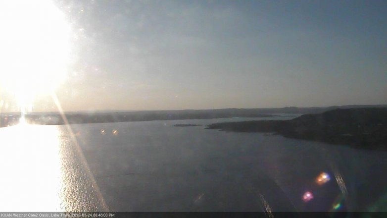 Lake Travis webcam, March 24, 2019 5:50 PM CT