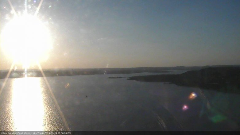 Lake Travis webcam, March 24, 2019 6:10 PM CT