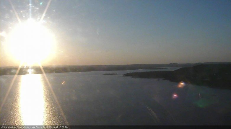 Lake Travis webcam, March 24, 2019 6:20 PM CT