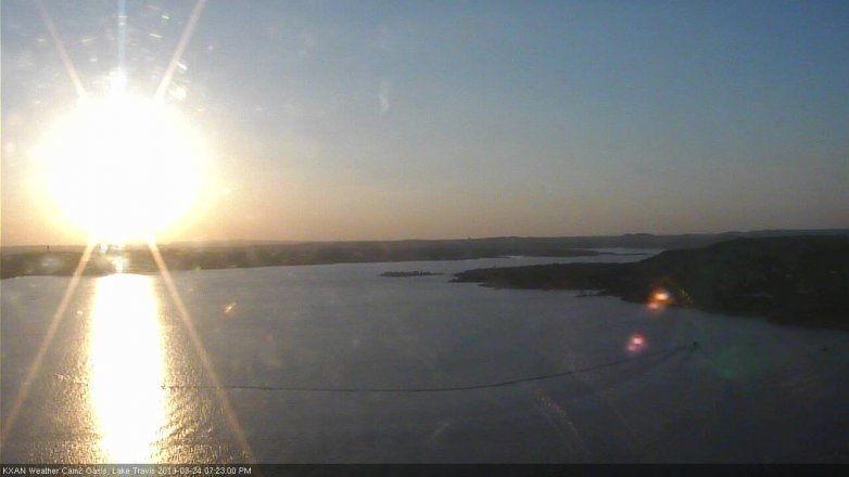 Lake Travis webcam, March 24, 2019 6:25 PM CT