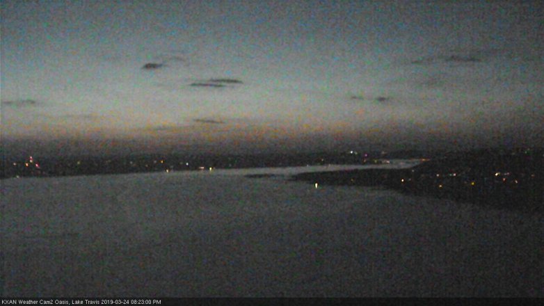 Lake Travis webcam, March 24, 2019 7:25 PM CT