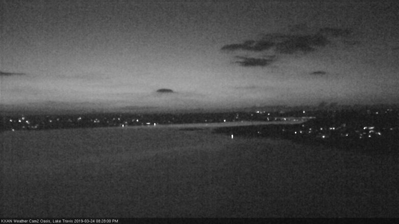 Lake Travis webcam, March 24, 2019 7:30 PM CT