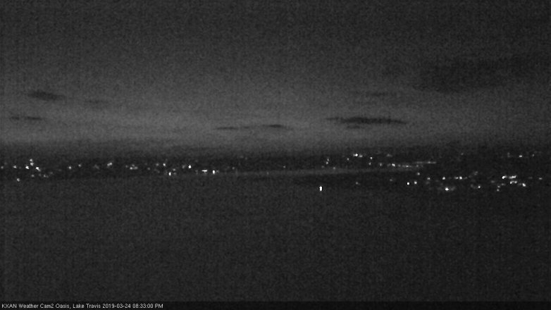 Lake Travis webcam, March 24, 2019 7:35 PM CT