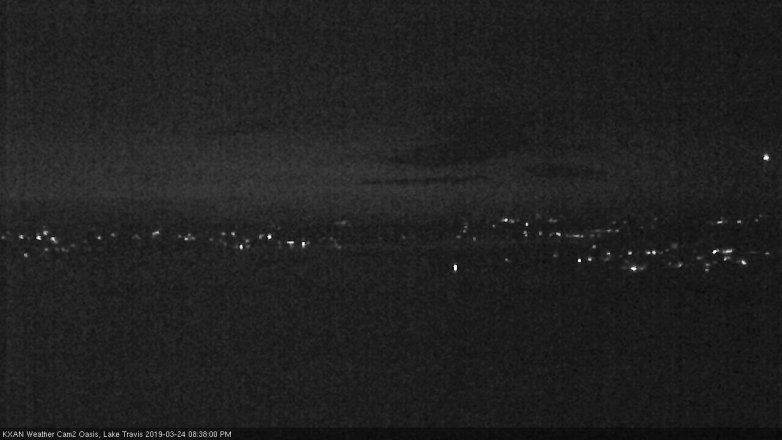 Lake Travis webcam, March 24, 2019 7:40 PM CT