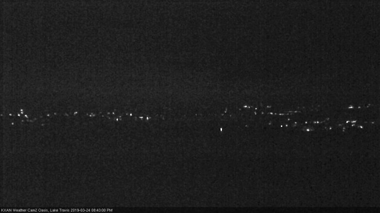 Lake Travis webcam, March 24, 2019 7:45 PM CT
