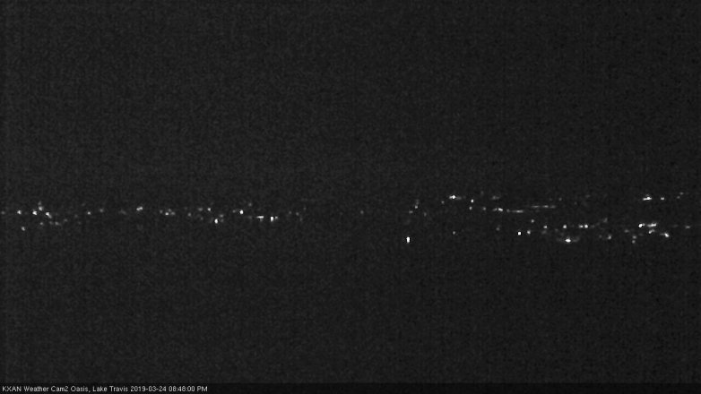 Lake Travis webcam, March 24, 2019 7:50 PM CT