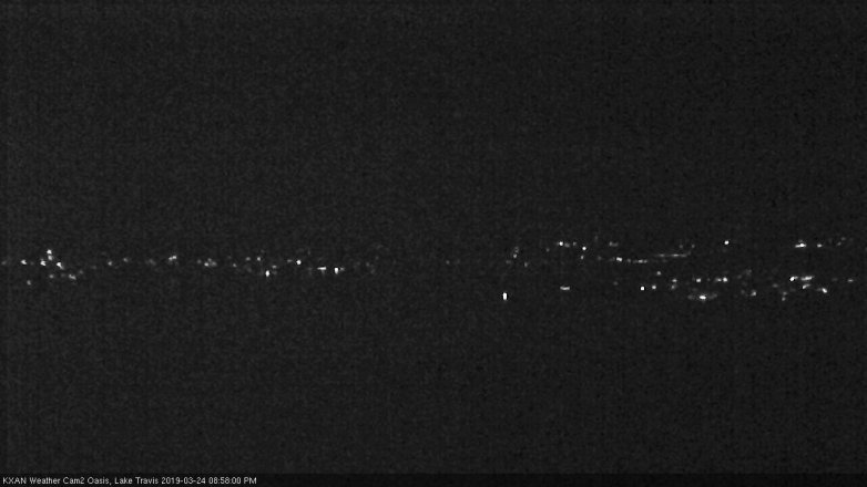 Lake Travis webcam, March 24, 2019 8:00 PM CT