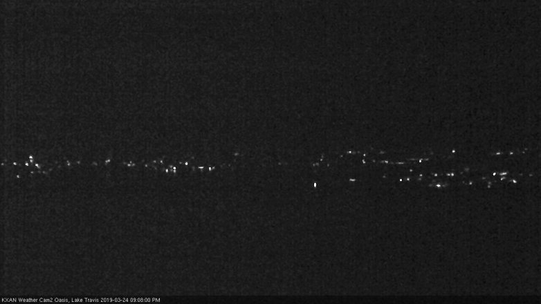 Lake Travis webcam, March 24, 2019 8:10 PM CT