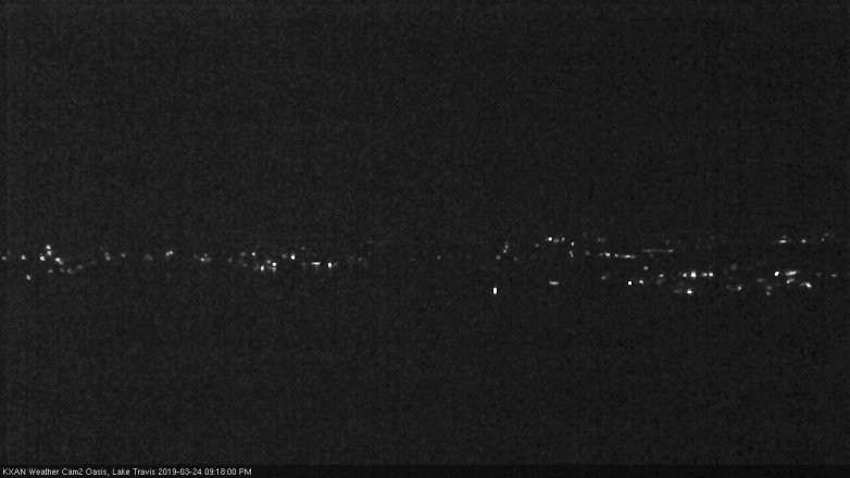 Lake Travis webcam, March 24, 2019 8:20 PM CT