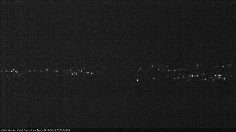 Lake Travis webcam, March 24, 2019 8:25 PM CT