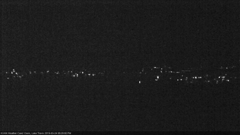 Lake Travis webcam, March 24, 2019 8:30 PM CT
