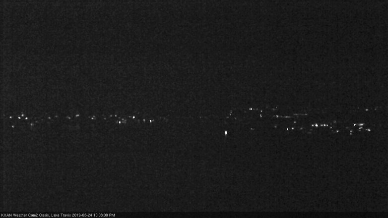 Lake Travis webcam, March 24, 2019 9:10 PM CT