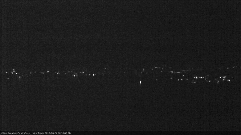 Lake Travis webcam, March 24, 2019 9:15 PM CT