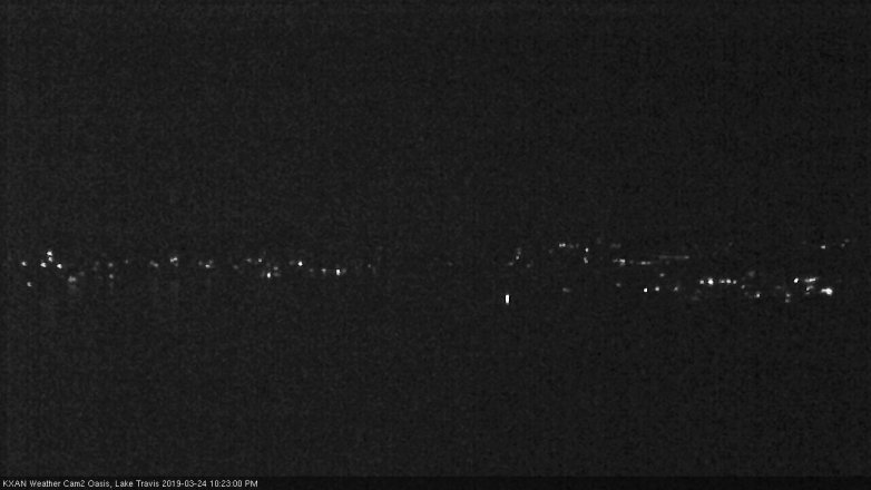 Lake Travis webcam, March 24, 2019 9:25 PM CT