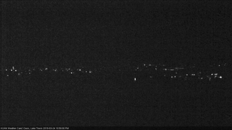 Lake Travis webcam, March 24, 2019 10:00 PM CT