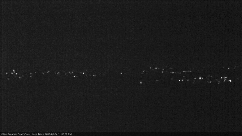 Lake Travis webcam, March 24, 2019 10:10 PM CT