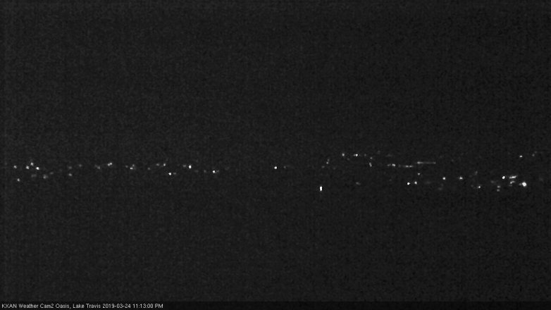 Lake Travis webcam, March 24, 2019 10:15 PM CT