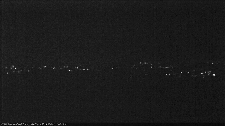 Lake Travis webcam, March 24, 2019 10:40 PM CT
