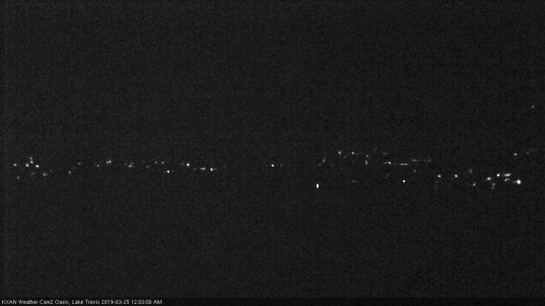 Lake Travis webcam, March 24, 2019 11:05 PM CT