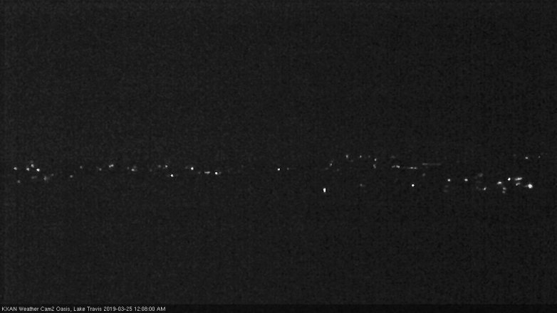 Lake Travis webcam, March 24, 2019 11:10 PM CT