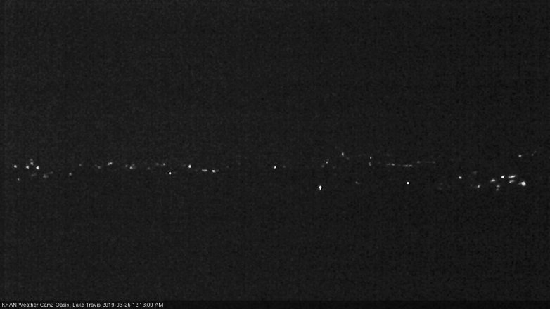 Lake Travis webcam, March 24, 2019 11:15 PM CT
