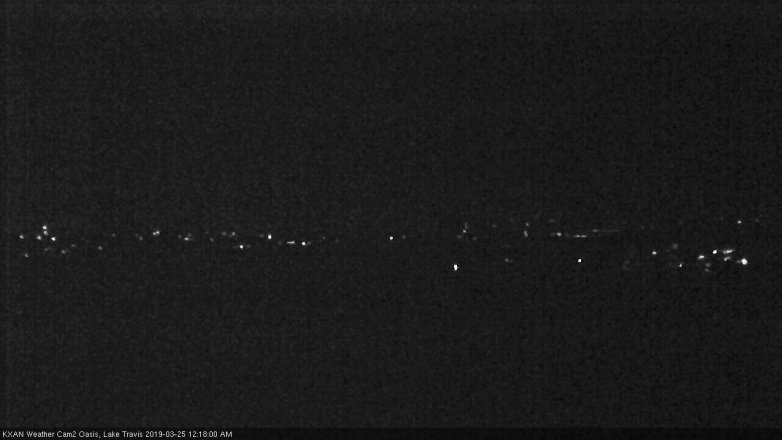 Lake Travis webcam, March 24, 2019 11:20 PM CT