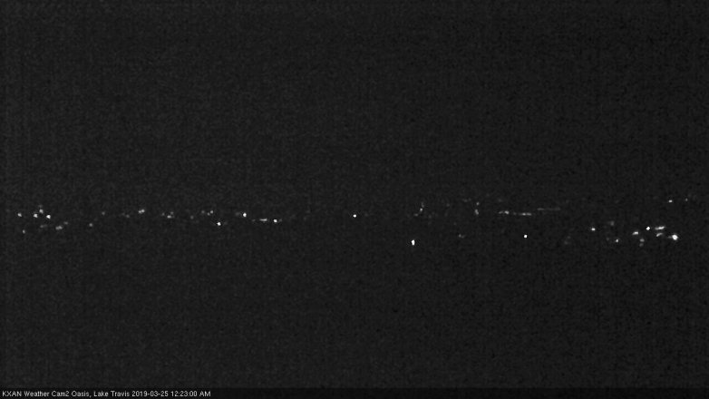 Lake Travis webcam, March 24, 2019 11:25 PM CT