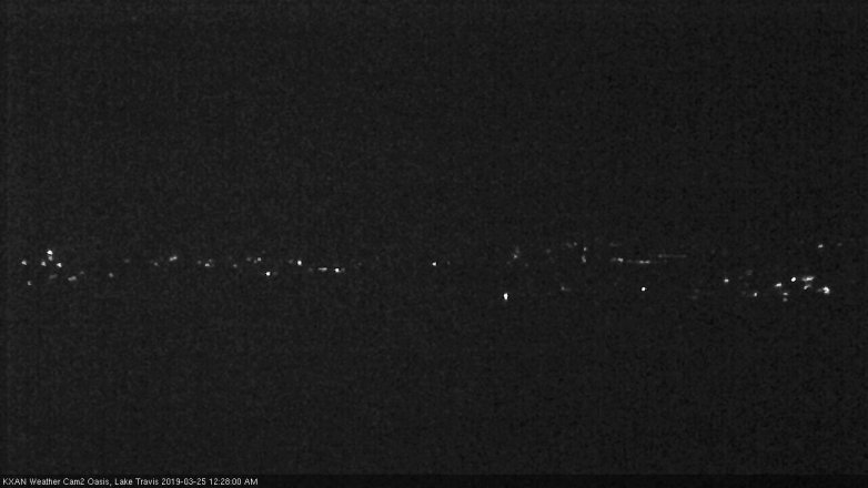 Lake Travis webcam, March 24, 2019 11:30 PM CT