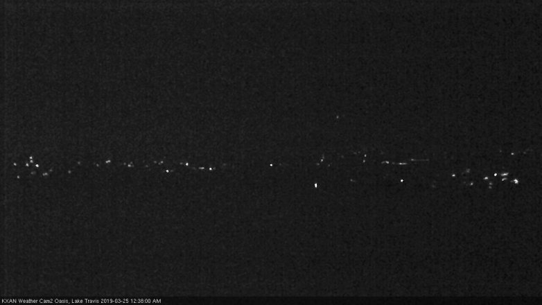 Lake Travis webcam, March 24, 2019 11:40 PM CT