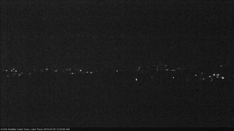 Lake Travis webcam, March 24, 2019 11:45 PM CT