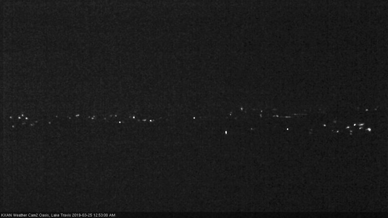 Lake Travis webcam, March 24, 2019 11:55 PM CT