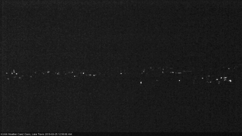 Lake Travis webcam, March 24, 2019 12:00 AM CT