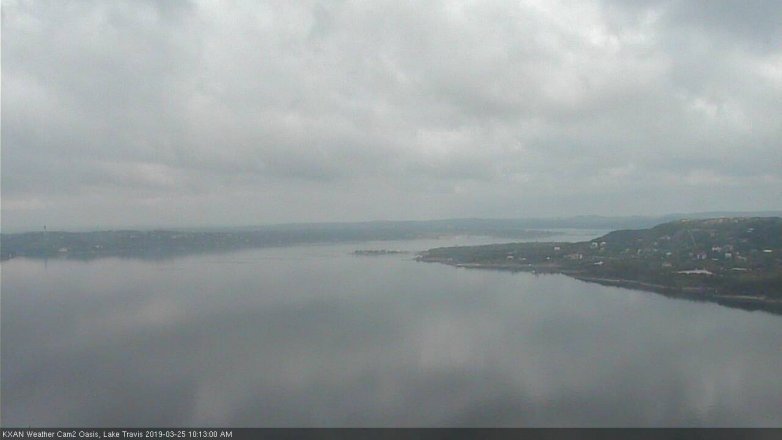 Lake Travis webcam, March 25, 2019 9:15 AM CT