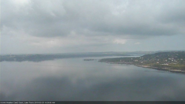 Lake Travis webcam, March 25, 2019 9:30 AM CT