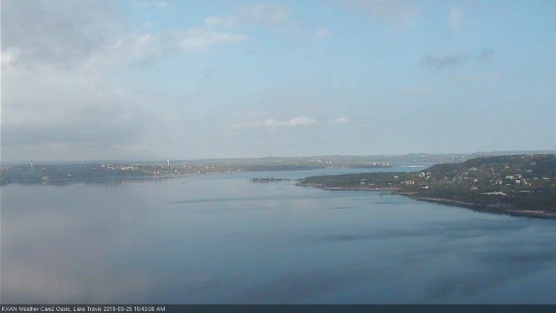 Lake Travis webcam, March 25, 2019 9:45 AM CT