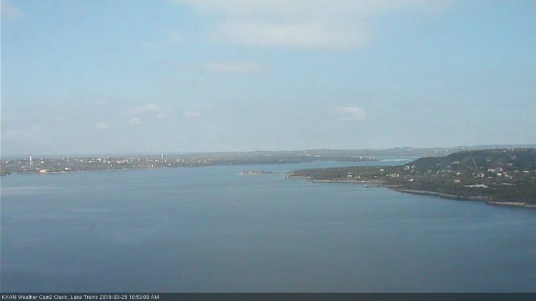 Lake Travis webcam, March 25, 2019 9:55 AM CT