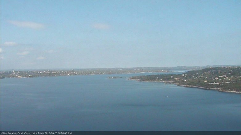 Lake Travis webcam, March 25, 2019 10:00 AM CT