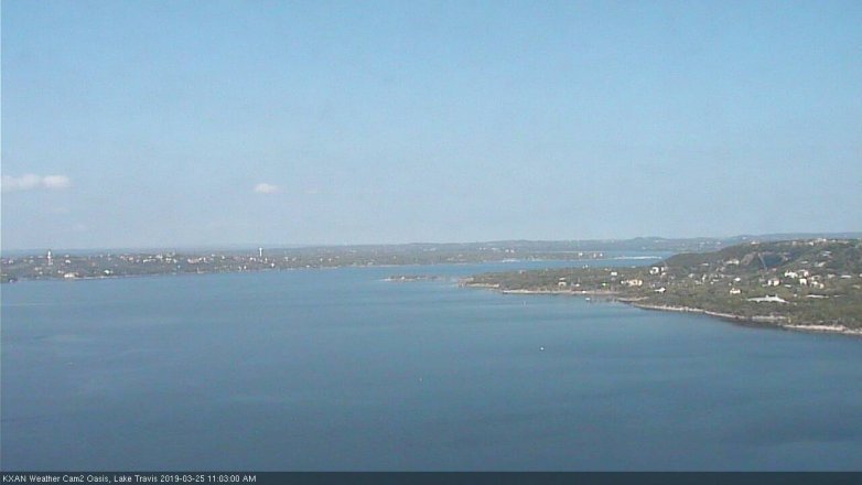 Lake Travis webcam, March 25, 2019 10:05 AM CT