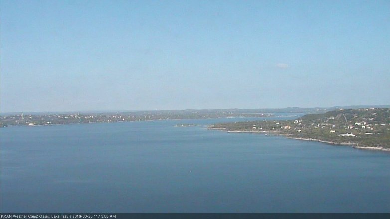 Lake Travis webcam, March 25, 2019 10:15 AM CT