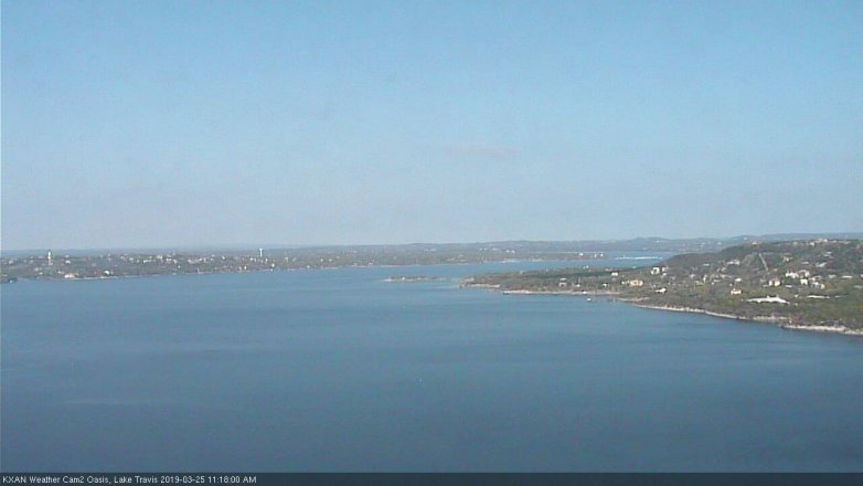 Lake Travis webcam, March 25, 2019 10:20 AM CT