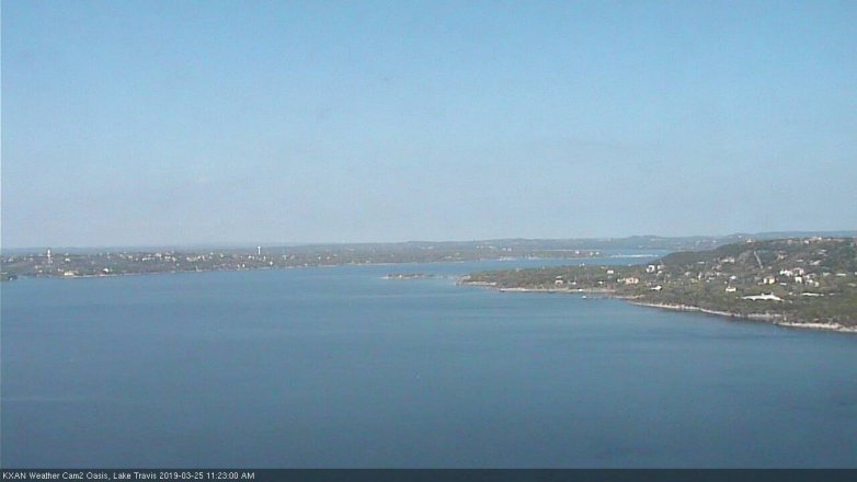 Lake Travis webcam, March 25, 2019 10:25 AM CT