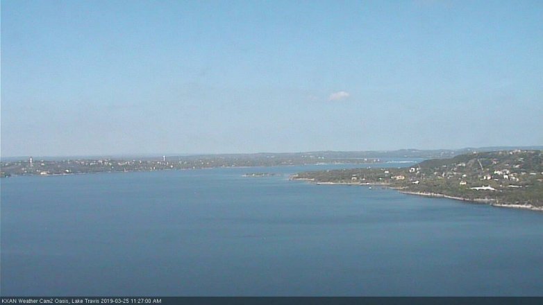 Lake Travis webcam, March 25, 2019 10:30 AM CT