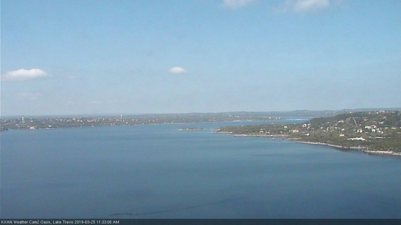 Lake Travis webcam, March 25, 2019 10:35 AM CT
