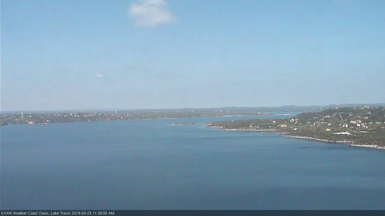 Lake Travis webcam, March 25, 2019 10:40 AM CT